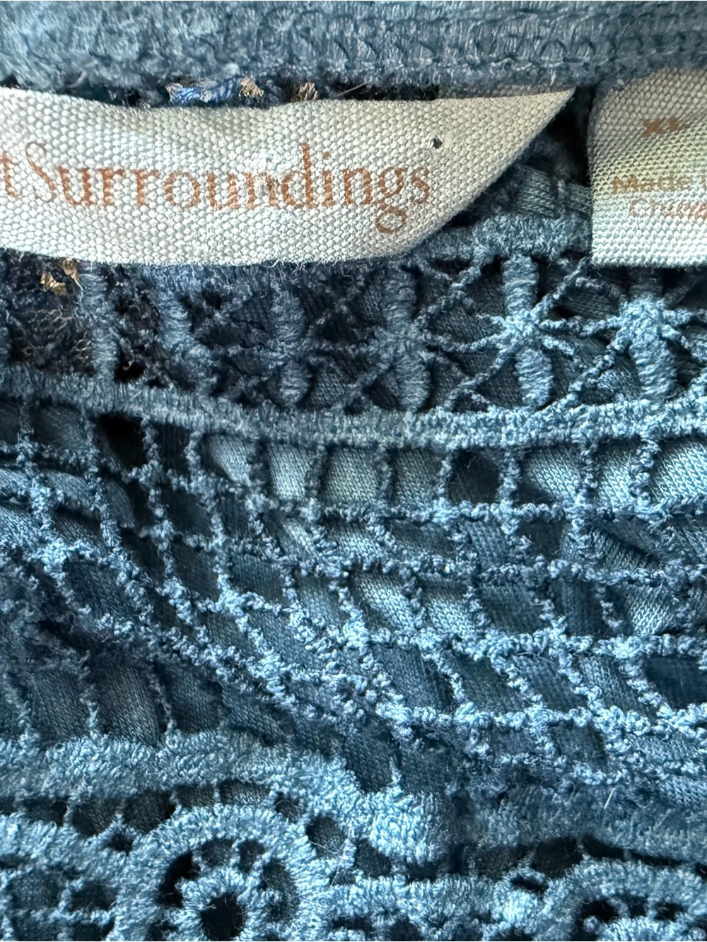 Soft Surroundings Boho Embroidered Maxi Dress Size XL - Picture 5 of 8